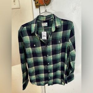 NWT boys jcrew factory crewcuts flannel shirt- size 14